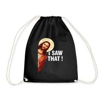 J’ai vu que Jésus-Christ - Sac de sport léger - noir - Devant