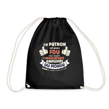 Humour Départ patron, bonne Retraite homme Humour - Sac de sport léger - noir - Devant