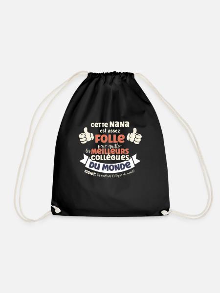 Idée Départ Collègue Travaille Femme Humour - Sac de sport léger - noir