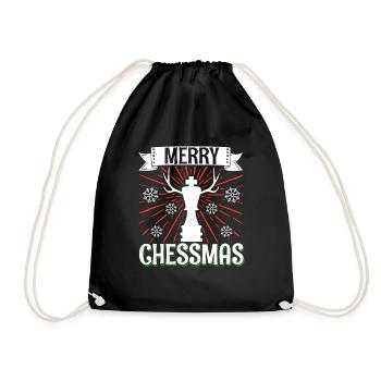 Chess Player Merry Chessmas Game - Turnbeutel - Schwarz - Vorne