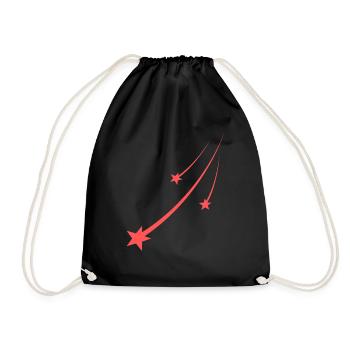 Design Orange étoile - Sac de sport léger - noir - Devant
