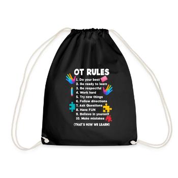 Occupational therapy Occupational therapist Occupational therapist - Drawstring Bag - black - Front