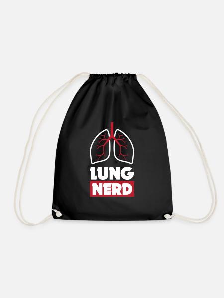 Lustiger Atmungstherapeut Atmungstherapie - Turnbeutel - Schwarz