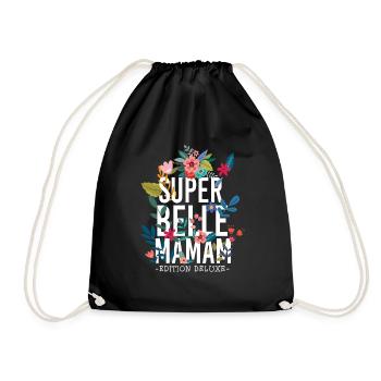 Super belle Maman Fêtes des meres - Sac de sport léger - noir - Devant
