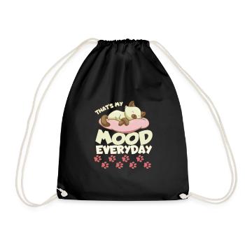 Chat - Sac de sport léger - noir - Devant