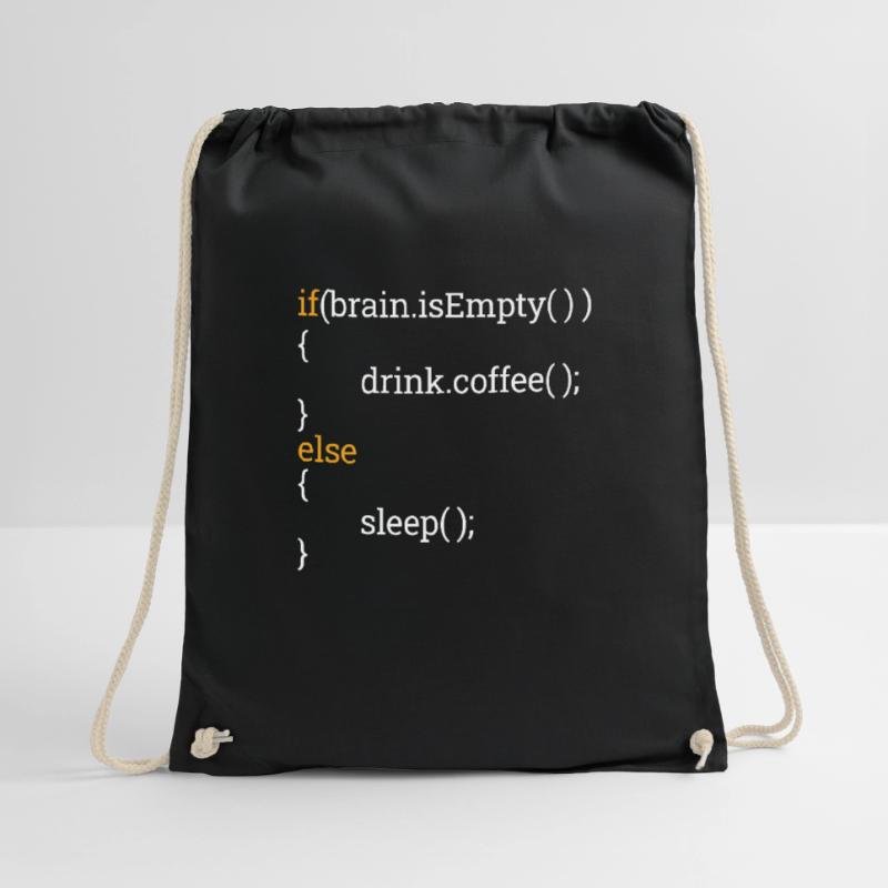 Programmierer Informatik Student Müde Kaffee C++ Turnbeutel