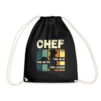 Chef la légende - Sac de sport léger - noir - Devant