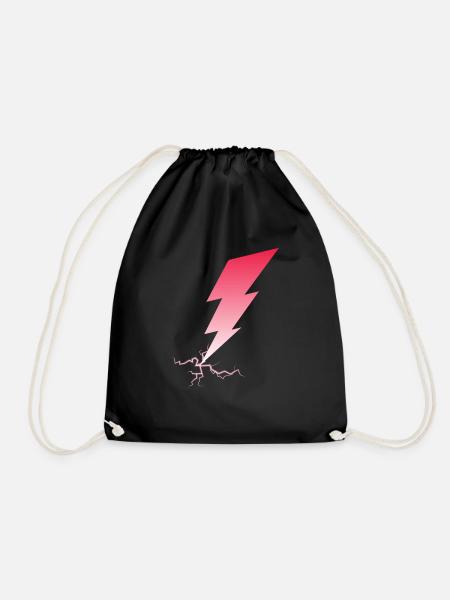 Lightning Bolts I Thunderbolt I Lightning - Turnbeutel - Schwarz