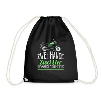 Two Hands Simson-S51 T-Shirt - Turnbeutel - Schwarz - Vorne