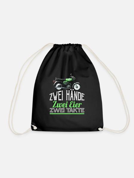 Two Hands Simson-S51 T-Shirt - Turnbeutel - Schwarz