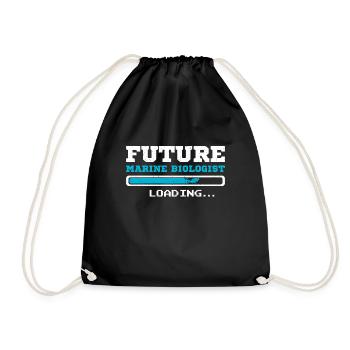 Future Marine biologist - Drawstring Bag - black - Front