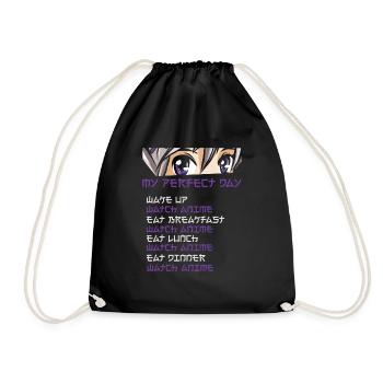 Anime Japanese Series Manga Anime Gifts - Drawstring Bag - black - Front