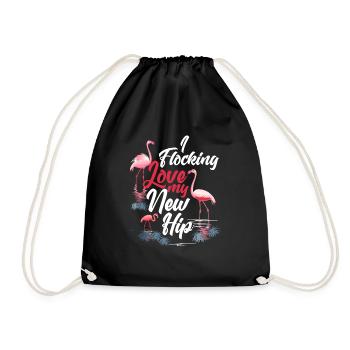Chirurgie artificielle de l’articulation de la hanche prothèse de hanche - Sac de sport léger - noir - Devant