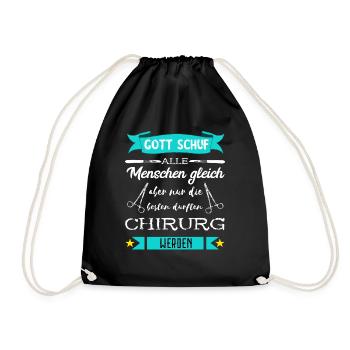 Bester Chirurg Chirurgischer Arzt Doktor Chirurgie - Turnbeutel - Schwarz - Vorne