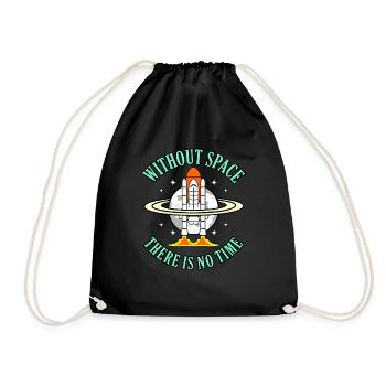 Space - Drawstring Bag - black - Front