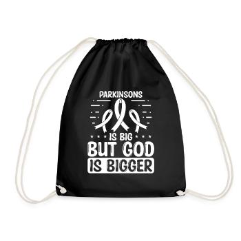 Parkinson's Awareness God Parkinson Ribbon - Drawstring Bag - black - Front