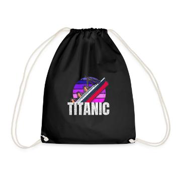 Titanic Avril 1912 Vintage Cruise Ship - Sac de sport léger - noir - Devant