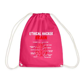 Hacker éthique Cerveau Sécurité en ligne Cyber Hacking - Sac de sport léger - fuchsia - Devant