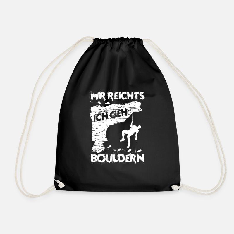 Mir Reichts Ich Geh Bouldern Boulderer Klettern - Turnbeutel - Schwarz