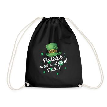 St. Patrick's Day - Drawstring Bag - black - Front