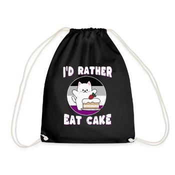 Asexualité - Chat pour asexuels - Sac de sport léger - noir - Devant