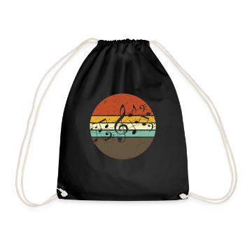 Music Musicians Singing Singer Singer Musician - Drawstring Bag - black - Front