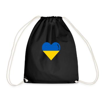 Ukraine Flag Kiev - Drawstring Bag - black - Front
