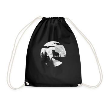 Chien de montagne bernois - Sac de sport léger - noir - Devant