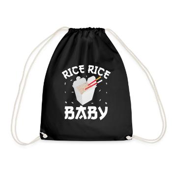 Rice Rice Baby - Turnbeutel - Schwarz - Vorne