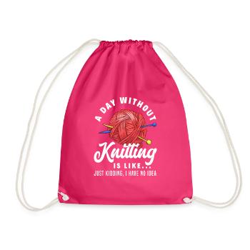 Tricot Aiguille à tricoter Aiguille à tricoter - Sac de sport léger - fuchsia - Devant