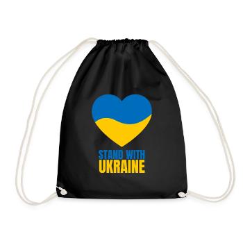 Stand avec Ukraine Vintage Ukraine Flag - Sac de sport léger - noir - Devant