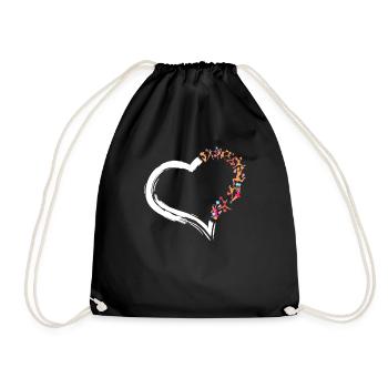 Cheer Cheerleading Heart - Turnbeutel - Schwarz - Vorne