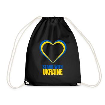 Stand avec Ukraine Vintage Ukraine Flag - Sac de sport léger - noir - Devant