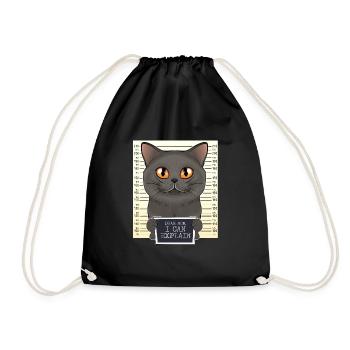 British Shorthair Cat Mom - Dear Mom I Can Explain - Turnbeutel - Schwarz - Vorne