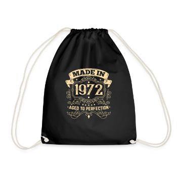 Fabriqué en 1972 Anniversaire 50 ans - Sac de sport léger - noir - Devant
