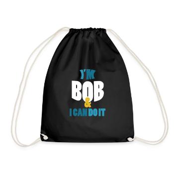 Je suis Bob Je peux le faire - Sac de sport léger - noir - Devant