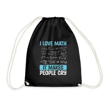 Math Teacher Mathematics Math Teaching Science - Drawstring Bag - black - Front