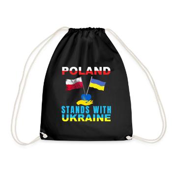 Ukraine Pologne - Sac de sport léger - noir - Devant