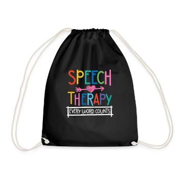 Orthophonie Chaque mot compte - Sac de sport léger - noir - Devant