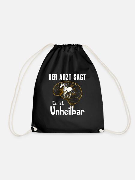 Der Arzt sagt es ist unheilbar - Turnbeutel - Schwarz