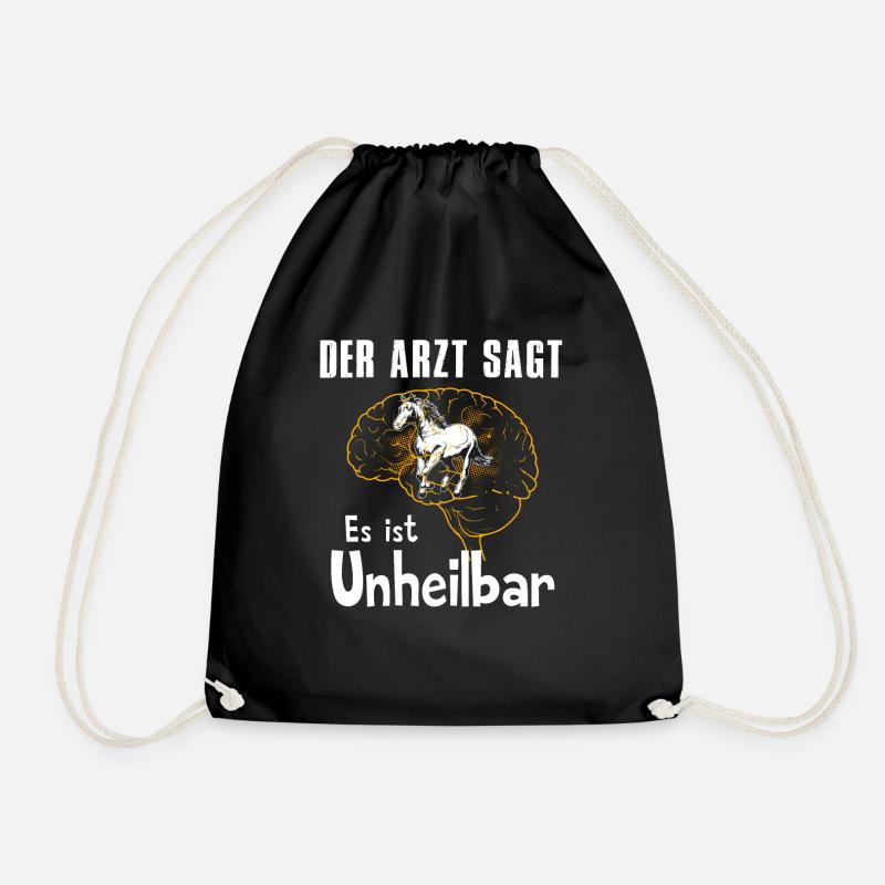 Der Arzt sagt es ist unheilbar - Turnbeutel - Schwarz