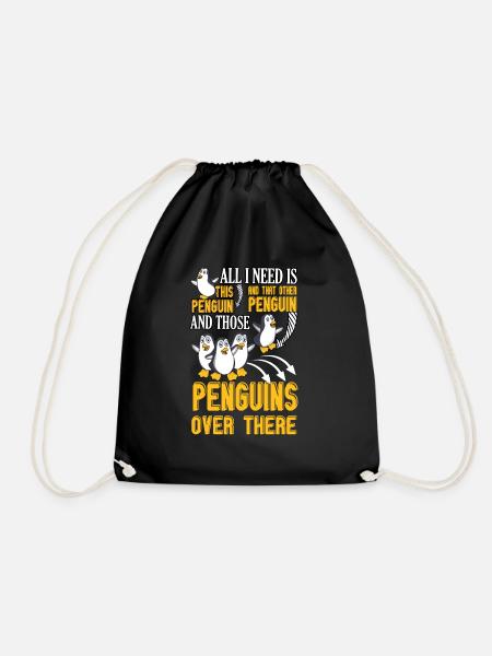 All Need Penguins Over There Penguin - Turnbeutel - Schwarz