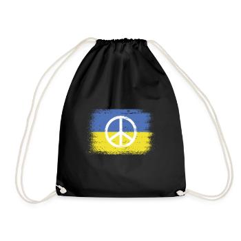 Ukraine Drapeau de la paix Patriote ukrainien Paix - Sac de sport léger - noir - Devant