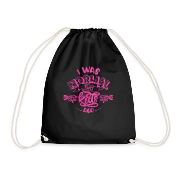 J’étais normal il y a deux enfants - Sac de sport léger - noir - Devant