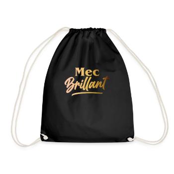 Mec Brillant Homme Humour Cadeau Couple - Sac de sport léger - noir - Devant