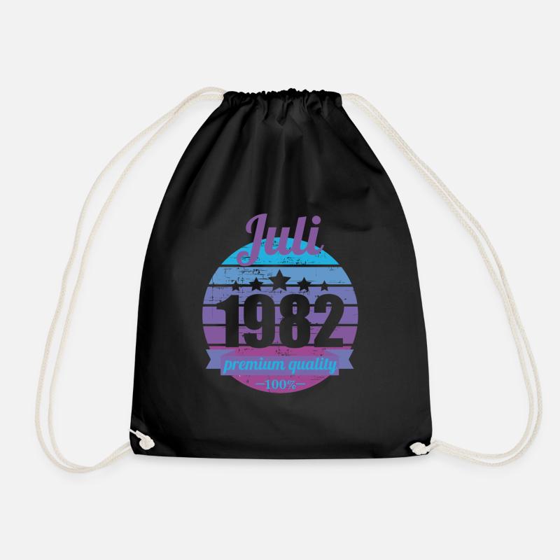 Geboren Juli 1982 40 Jahre 40er 40.Geburtstag - Turnbeutel - Schwarz