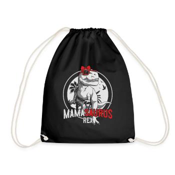 Mamasaurus Maman Dinosaure Cadeau Fête des Mères - Sac de sport léger - noir - Devant