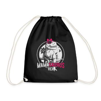 Mamasaurus Maman Dinosaure Cadeau Fête des Mères - Sac de sport léger - noir - Devant