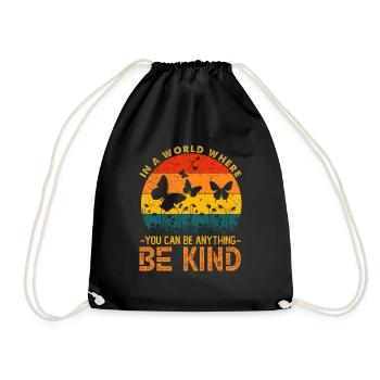 In A World Where You Can Be Anything Be Kind - Sac de sport léger - noir - Devant