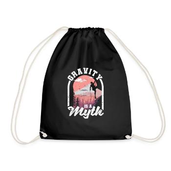 La gravité est un mythe Escalade Alpinisme - Sac de sport léger - noir - Devant